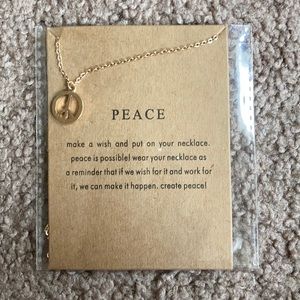 Peace Dainty Necklace